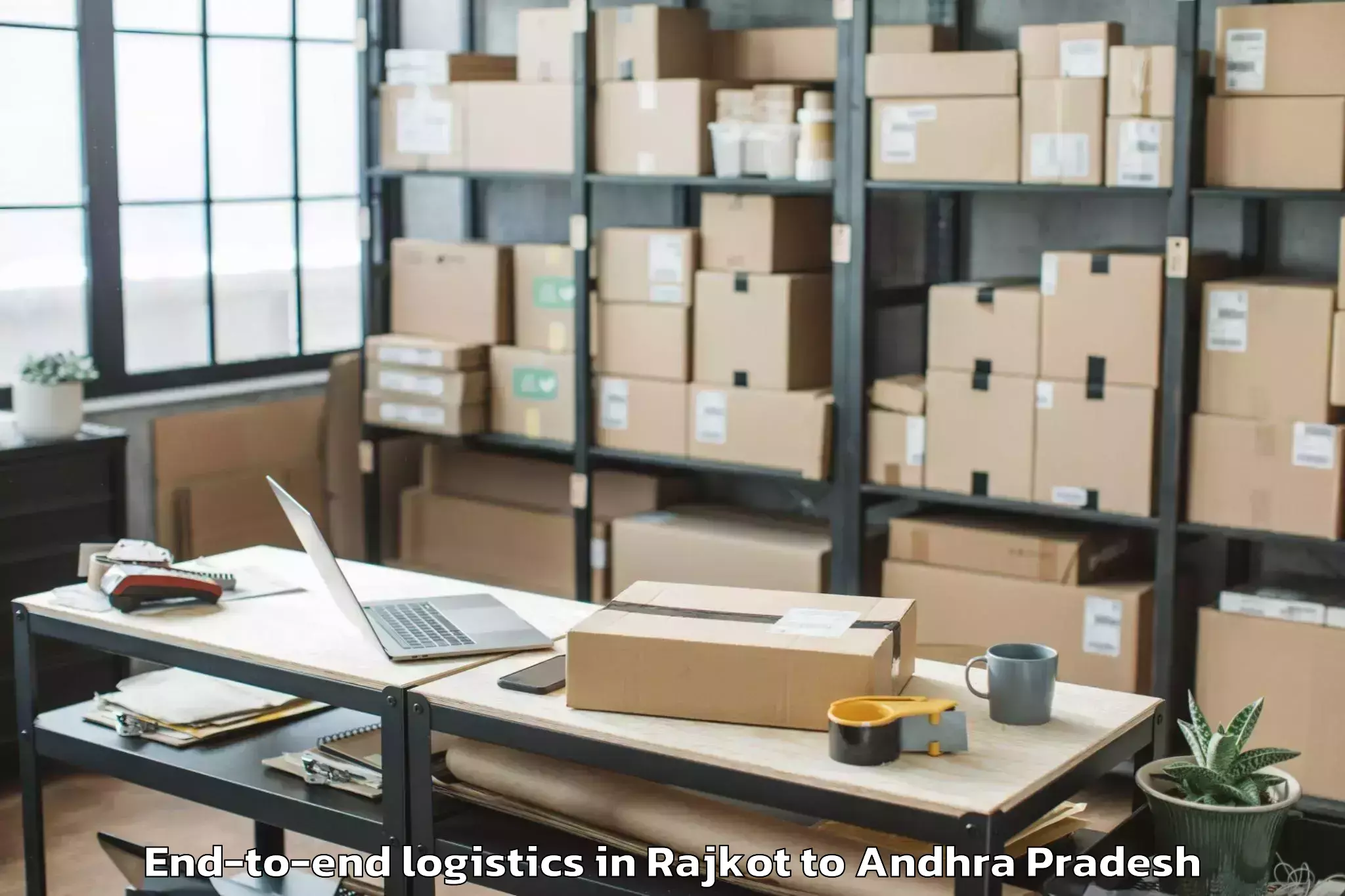 Top Rajkot to Pamarru End To End Logistics Available